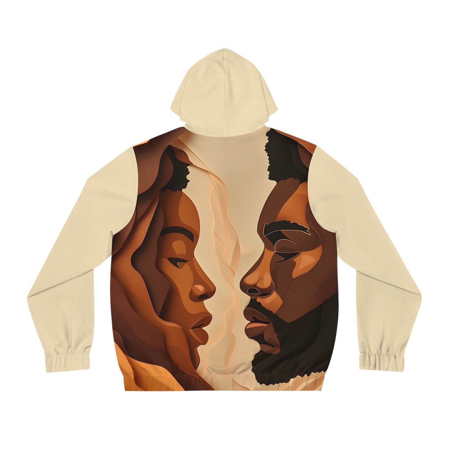 L-O-V-E LIGHT WEIGHT BEIGE ZIP HOODIE MEN'S