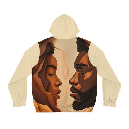 L-O-V-E LIGHT WEIGHT BEIGE ZIP HOODIE MEN'S