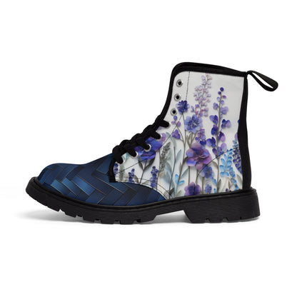 FLORAL HERRING MEN'S CANVAS BOOTS