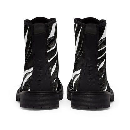 ZEBRA GALAXY MEN'S CANVAS BOOTS