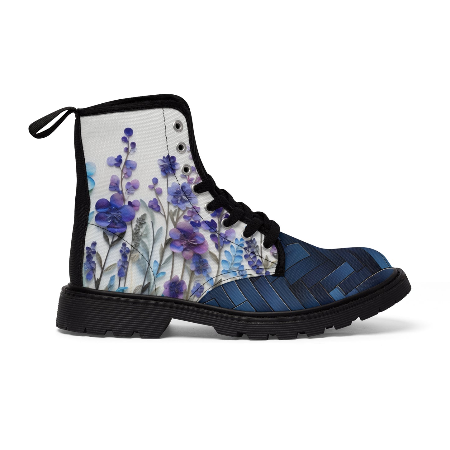FLORAL HERRING MEN'S CANVAS BOOTS