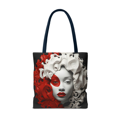 CRIMSON CURLS TOTE BAG