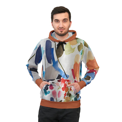 PASTEL SWATCHES RUST PULLOVER ATHLETIC HOODIE UNISEX