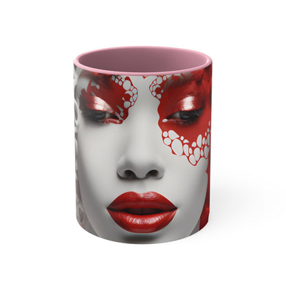 DEL LADY CRIMSON MUG CERAMIC - MUG 11OZ