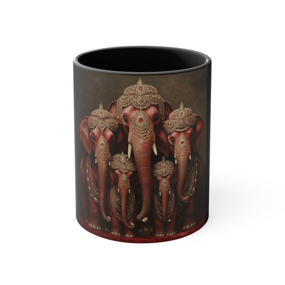 DEL PEARLED ELEPHANTS FOUNDERS' MUG CERAMIC - MUG 11OZ