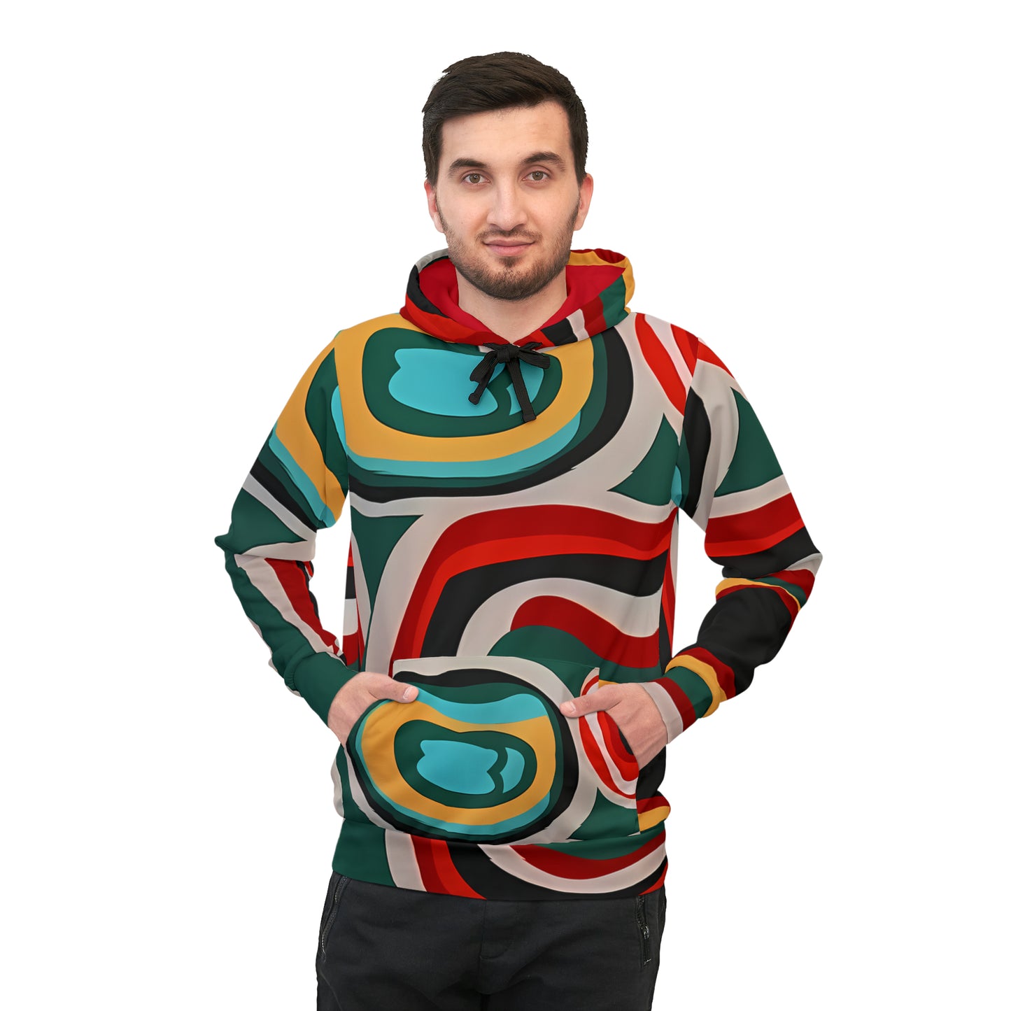 BOLD STROKES PULLOVER ATHLETIC HOODIE UNISEX