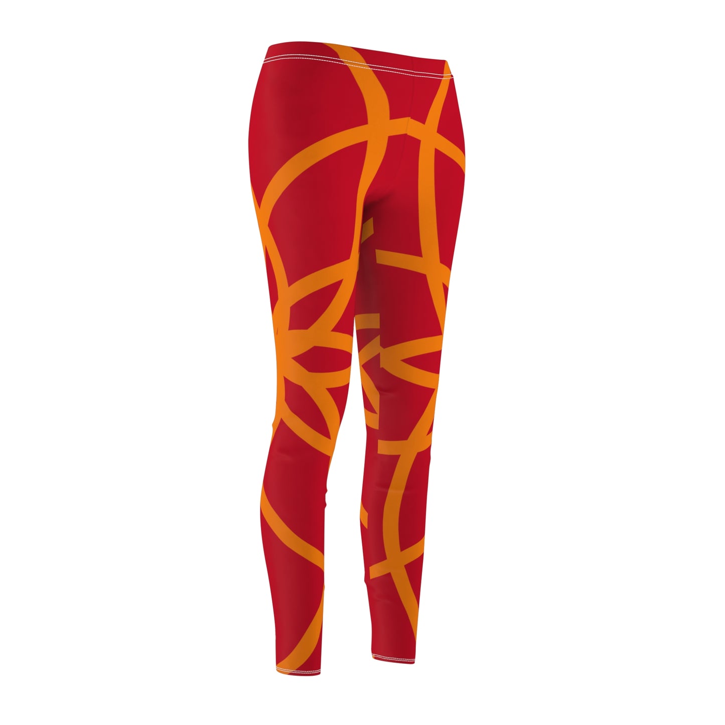 SPIRALS ORANGE RED LEGGINGS