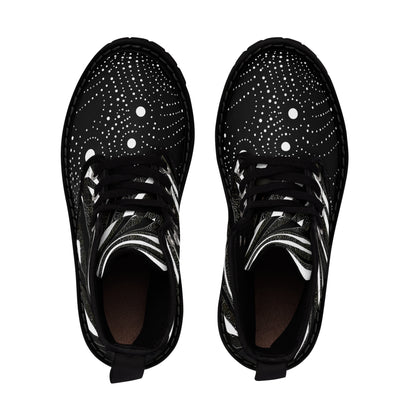 ZEBRA GALAXY MEN'S CANVAS BOOTS
