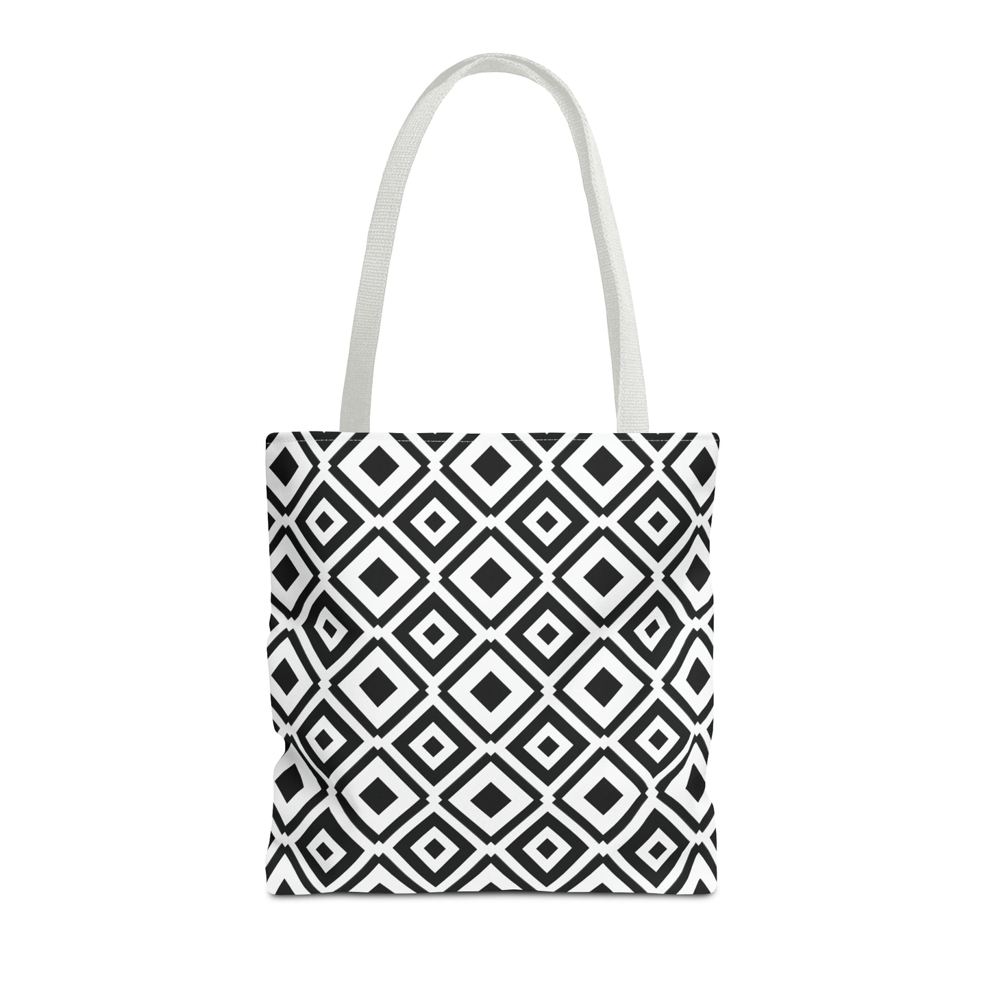 DIAMONDS BLACK WHITE TOTE BAG