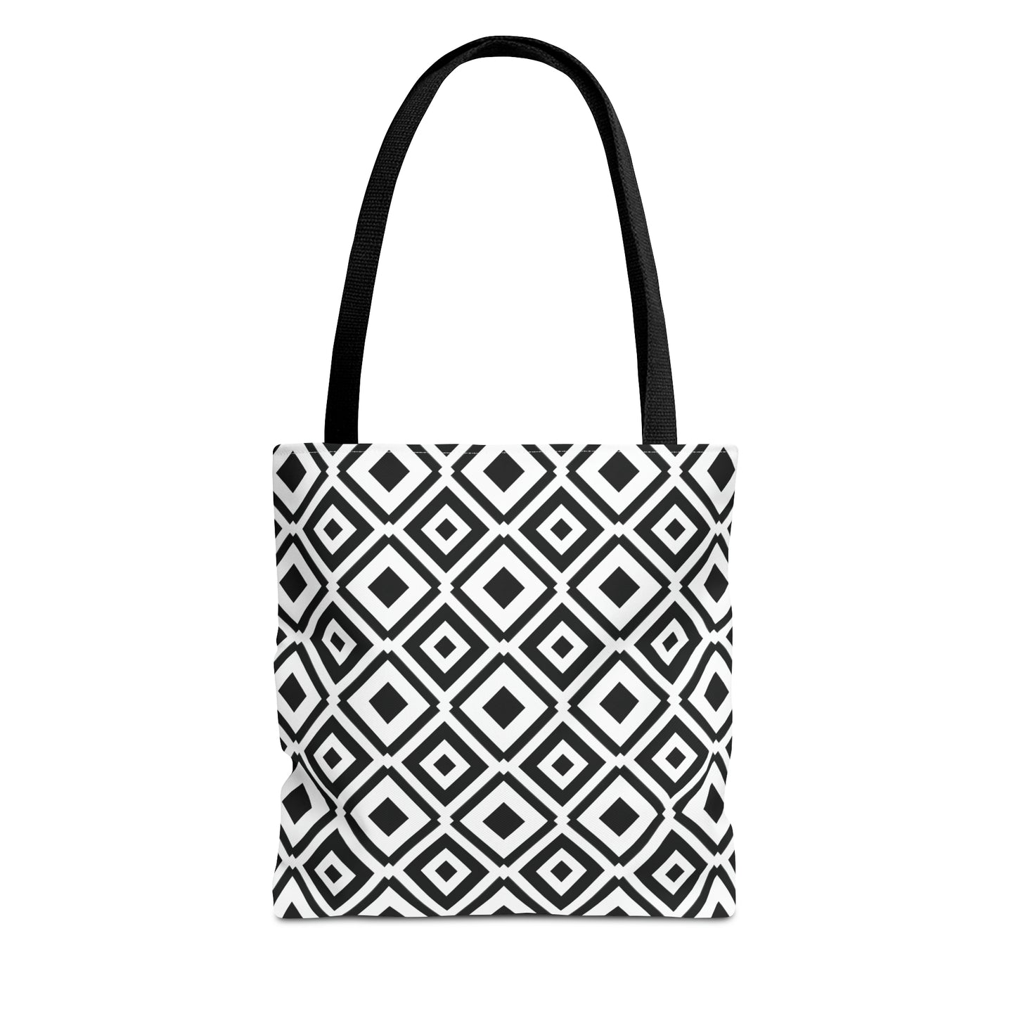 DIAMONDS BLACK WHITE TOTE BAG