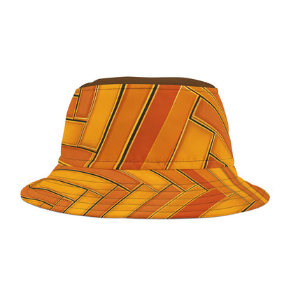 CHOCOLATE MUSTARD BUCKET HAT UNISEX