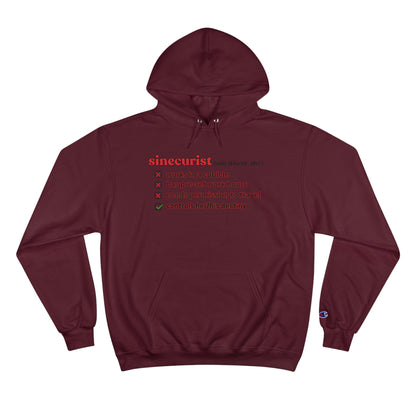 SINECURIST CHECK BOX HOODIE - UNISEX