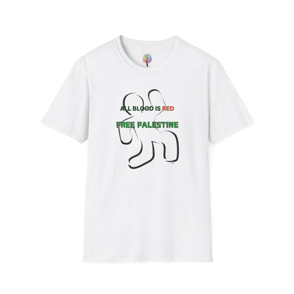 PALESTINE BLOOD RED T-SHIRT UNISEX