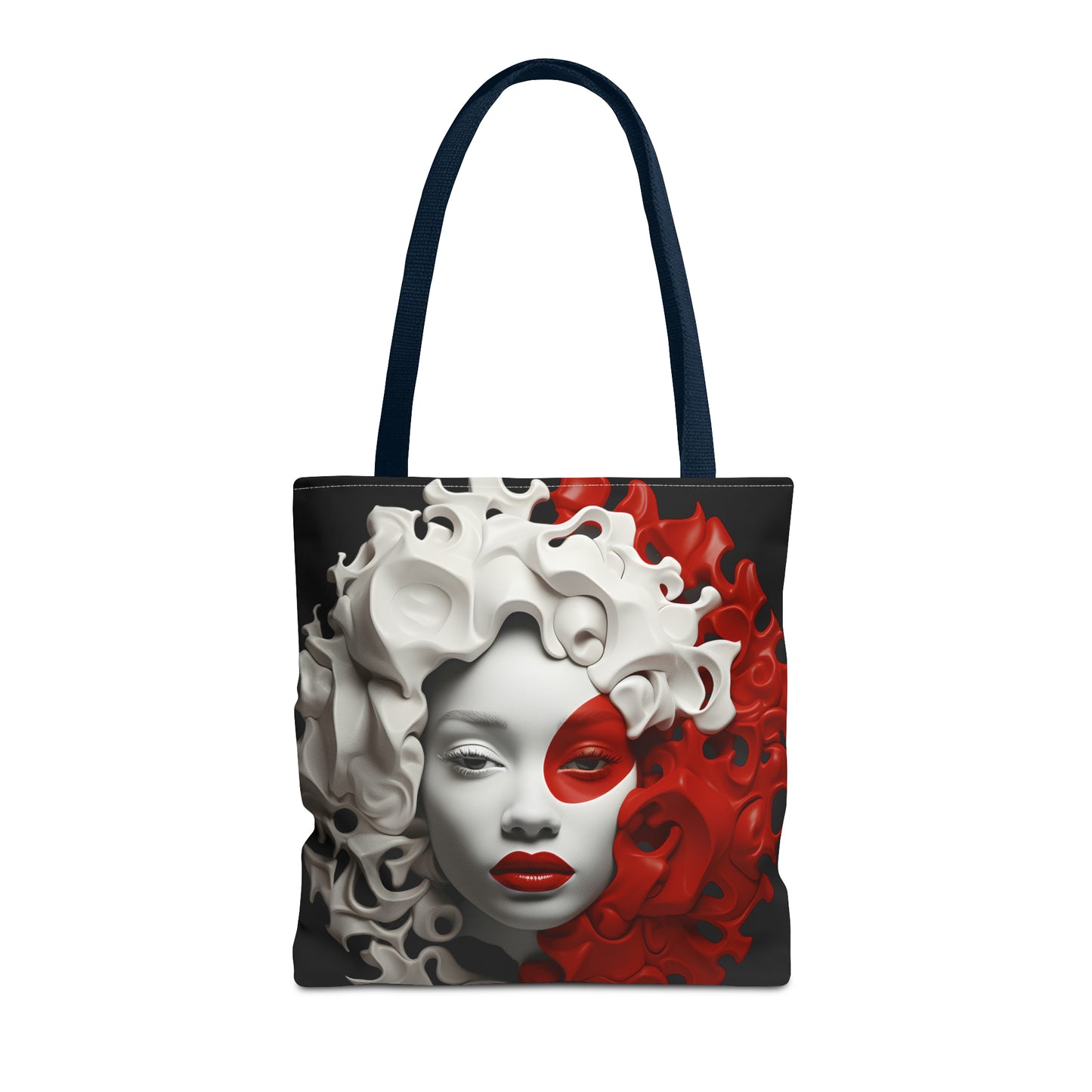 CRIMSON CURLS TOTE BAG