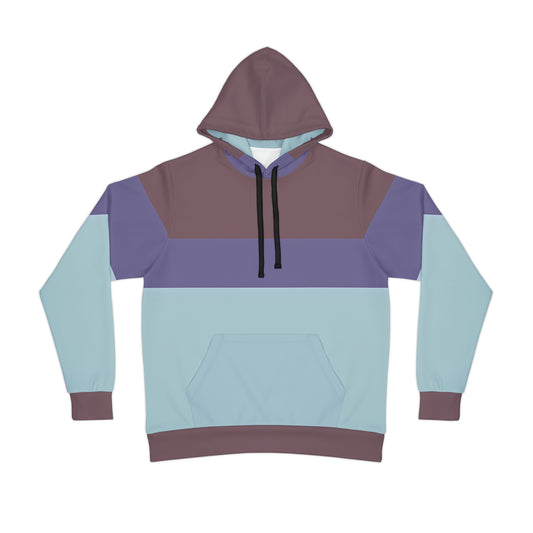 CANARY BLUE COLOR BLOCK PULLOVER ATHLETIC HOODIE UNISEX