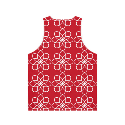 DEL SPIRALS CREME CRIMSON TANK