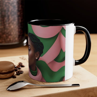 PAG SWIRLY BACK MUG, 11OZ