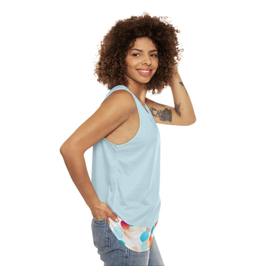 CIRCLES TRIM LT BLUE TANK