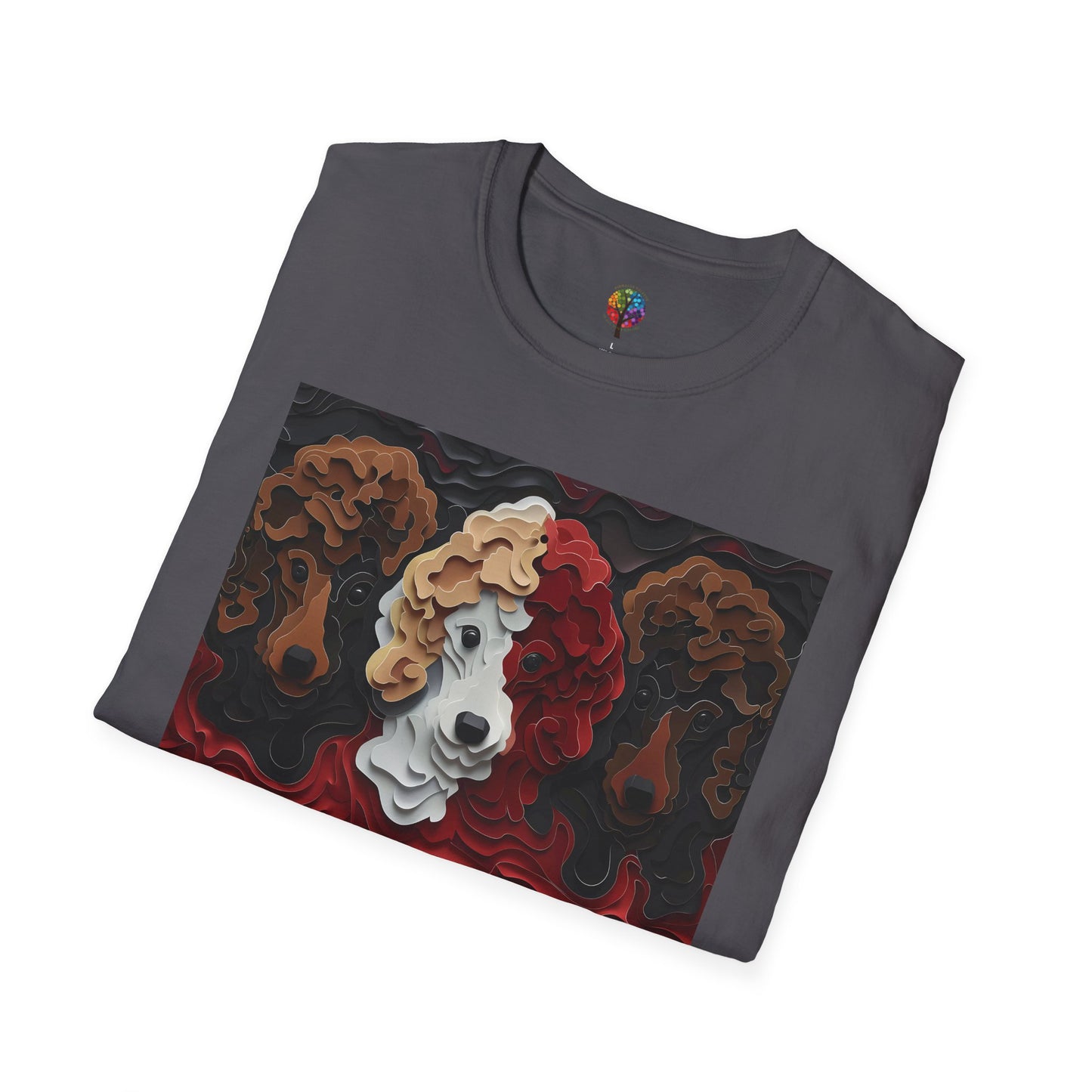 TOY POODLE TRIPLETS T-SHIRT UNISEX