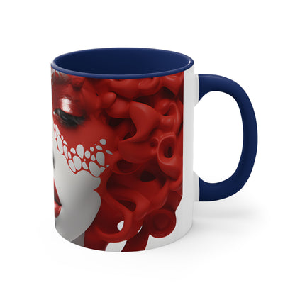 DEL LADY CRIMSON MUG CERAMIC - MUG 11OZ