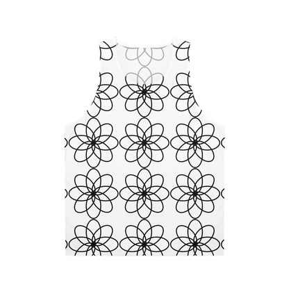 SPIRALS BLACK WHITE TANK