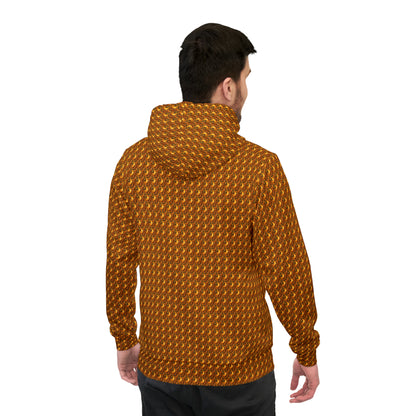 UNI GOLD PAISLEY UNISEX PULLOVER HOODY ATHLETIC HOODIE