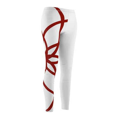 DEL SPIRALS CRIMSON CREME RT LEGGINGS