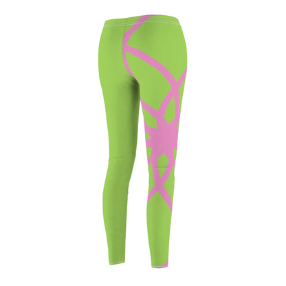 PAG  SPIRALS PINK GREEN RT LEGGINGS
