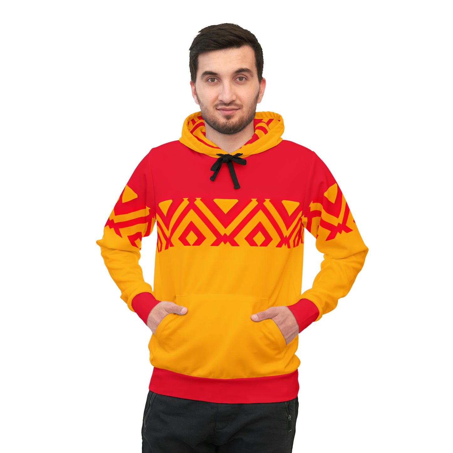 KC CHIEFS DIAMOND PULLOVER ATHLETIC HOODIE UNISEX