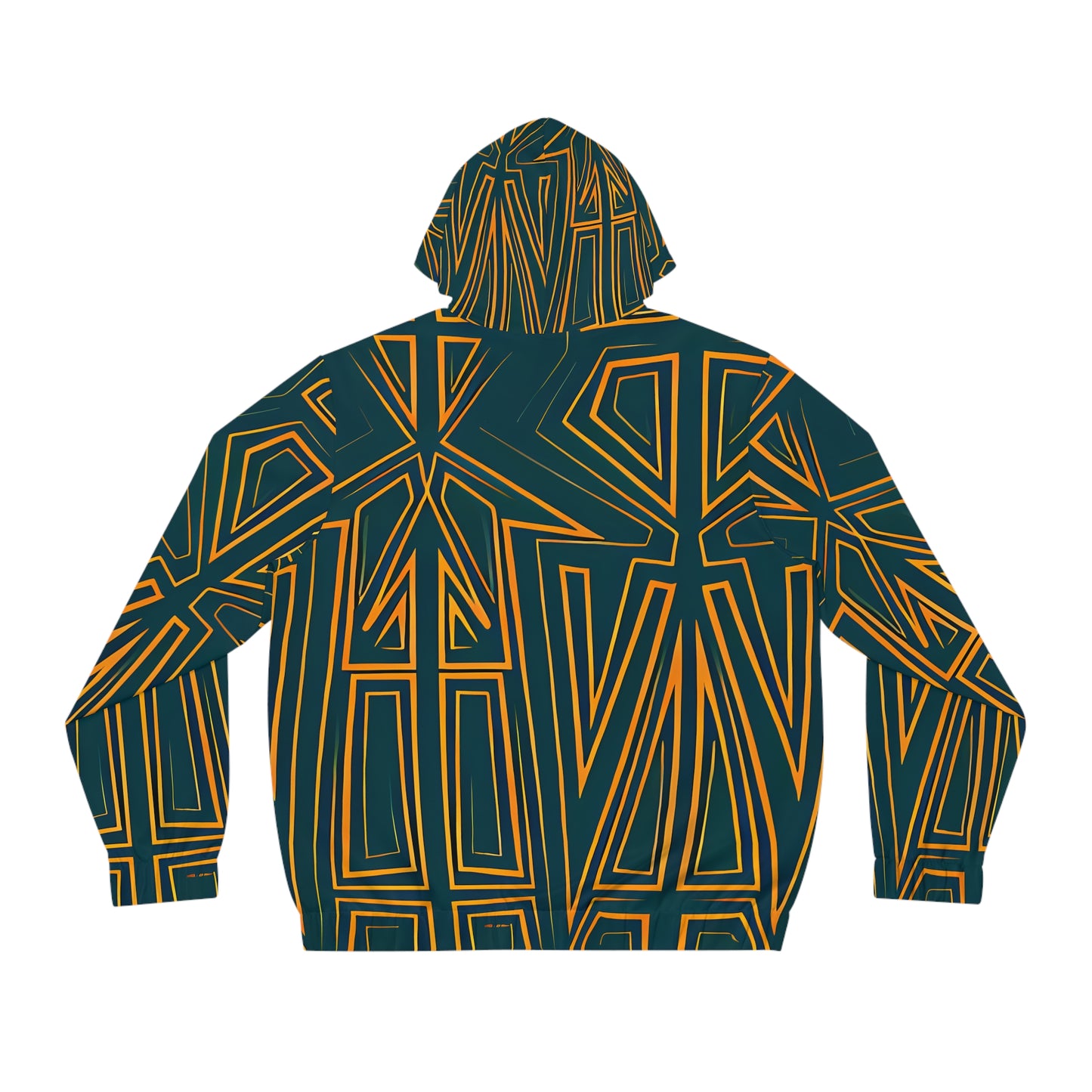 GREEN SKETCH ZIP HOODIE MEN'S