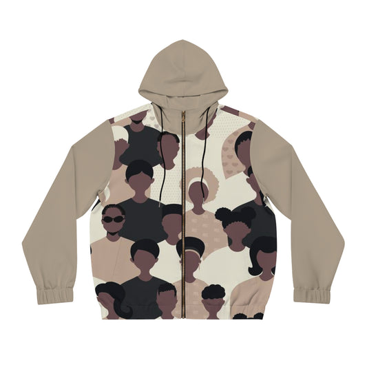 HIP CROWD BEIGE ZIP HOODIE MEN'S