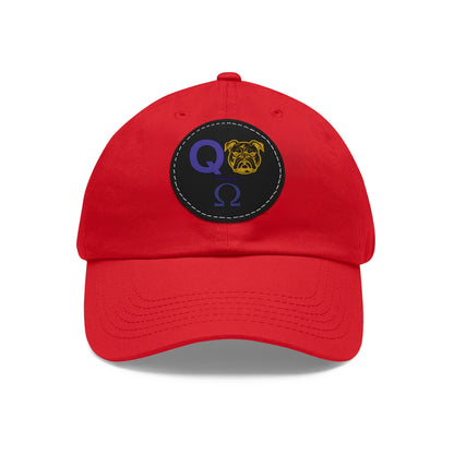 OME POWERED HAT WITH LEATHER PATCH (ROUND)