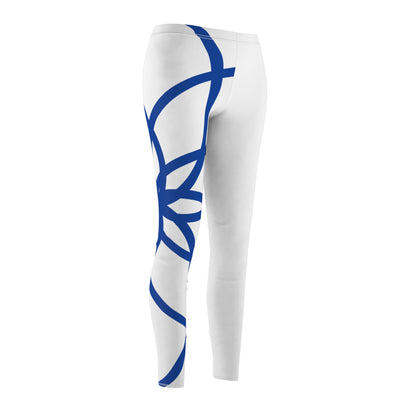 ZET  SPIRALS BLUE WHITE RT LEGGINGS
