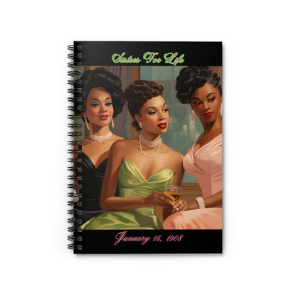 PAG SISTERS FOR LIFE SPIRAL NOTEBOOK - RULED LINE
