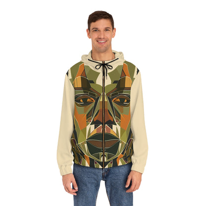 RUSTIC EYES LIGHT WEIGHT BEIGE ZIP HOODIE MEN'S
