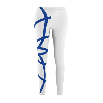 ZET  SPIRALS BLUE WHITE RT LEGGINGS