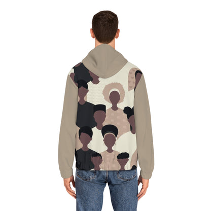HIP CROWD BEIGE ZIP HOODIE MEN'S