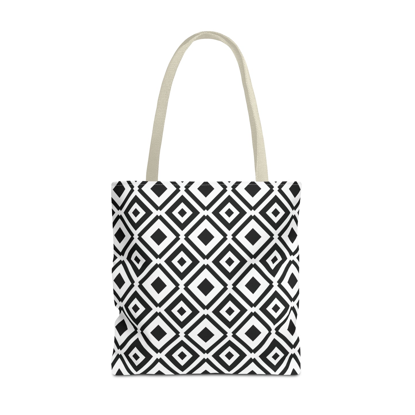 DIAMONDS BLACK WHITE TOTE BAG