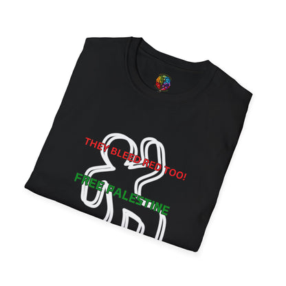 PALESTINE BLOOD RED T-SHIRT UNISEX