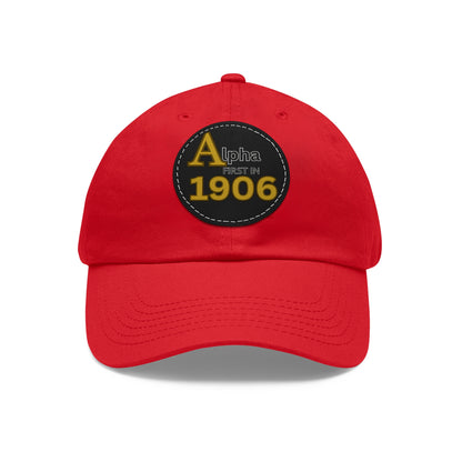 APA 1906 HAT WITH LEATHER PATCH (ROUND)
