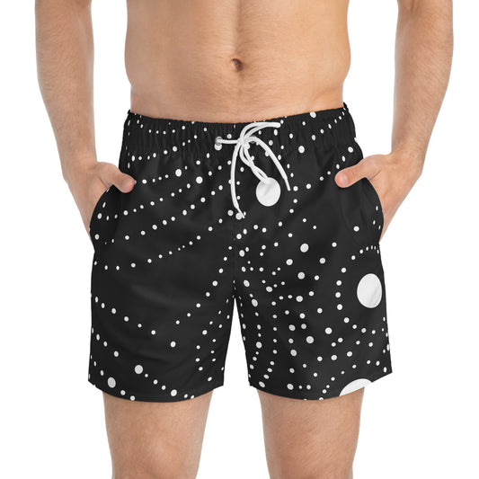COSMIC BLACK SWIM TRUNKS