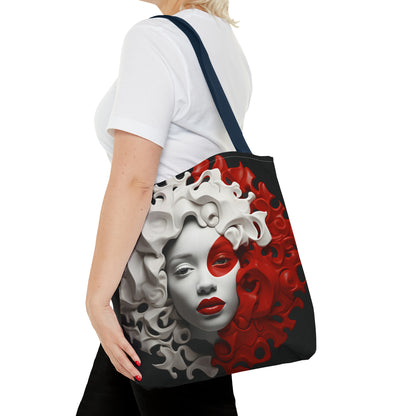 CRIMSON CURLS TOTE BAG
