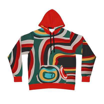 BOLD STROKES RED PULLOVER ATHLETIC HOODIE UNISEX