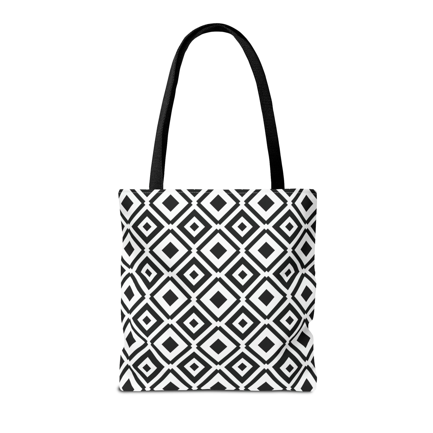 DIAMONDS BLACK WHITE TOTE BAG