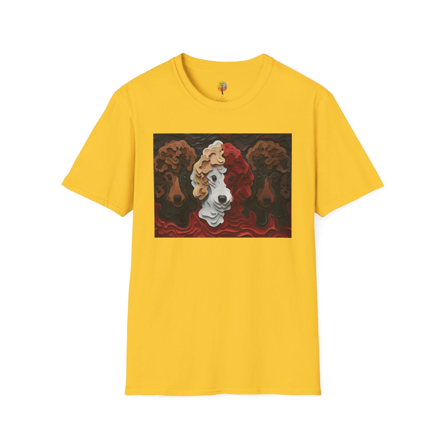 TOY POODLE TRIPLETS T-SHIRT UNISEX