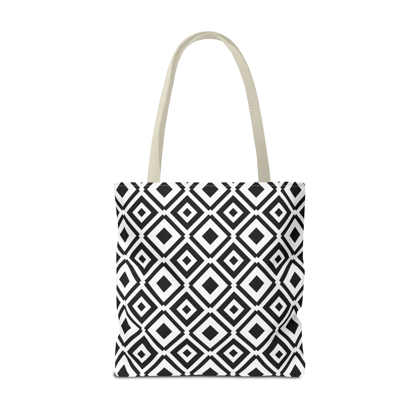 DIAMONDS BLACK WHITE TOTE BAG