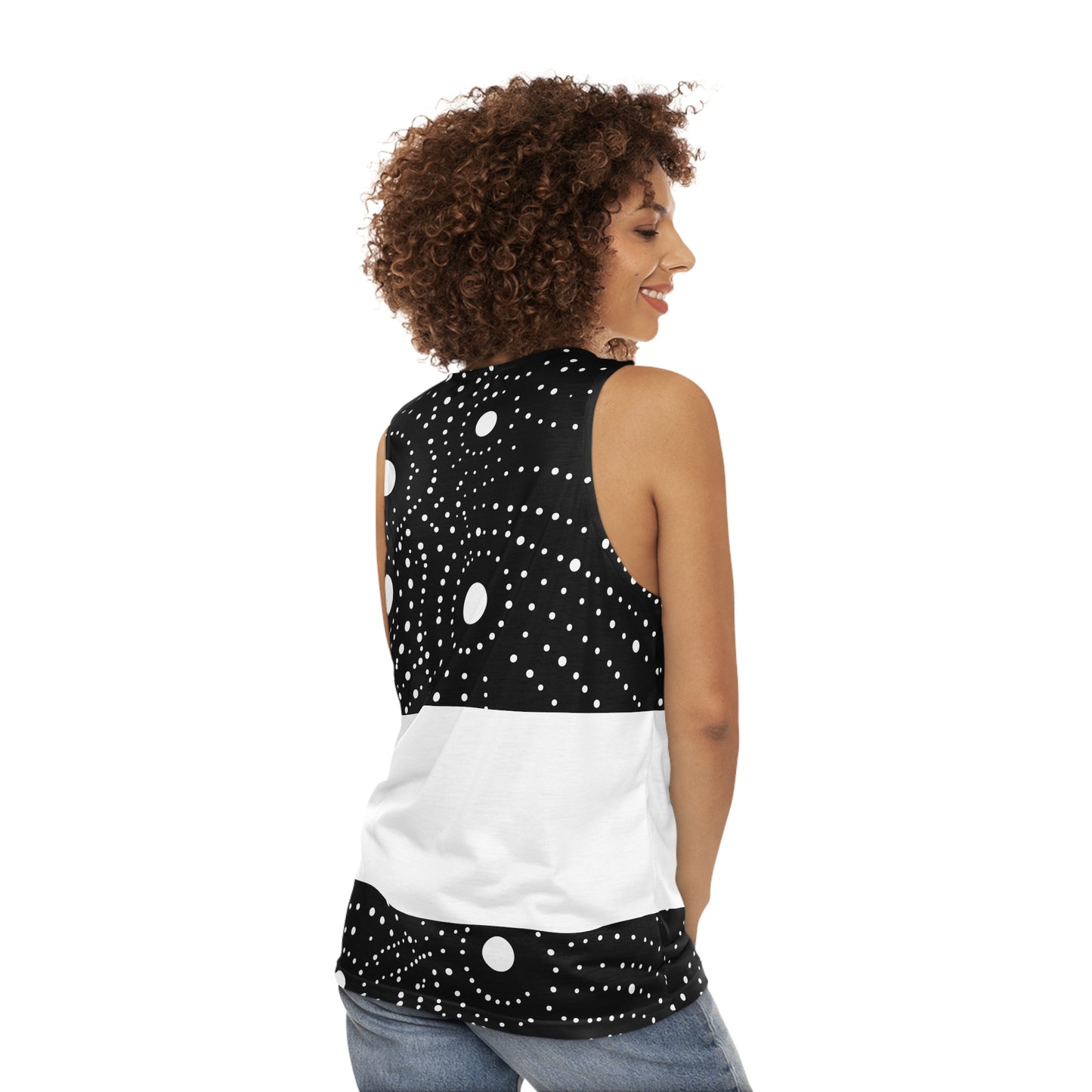 COSMIC TOP/BOT WHITE TANK
