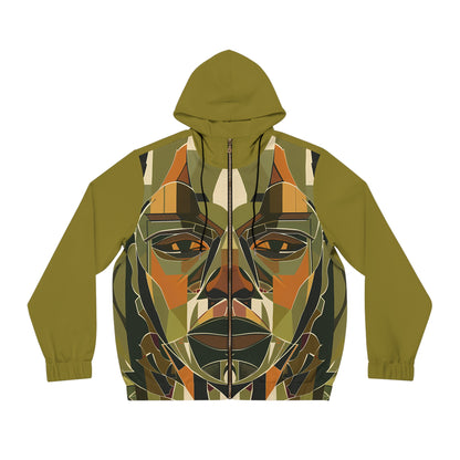 RUSTIC EYES LIGHT WEIGHT GREEN ZIP HOODIE MEN'S