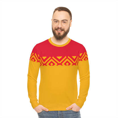 KC CHIEFS DIAMOND MOTIF LIGHTWEIGHT SWEATSHIRT MEN'S