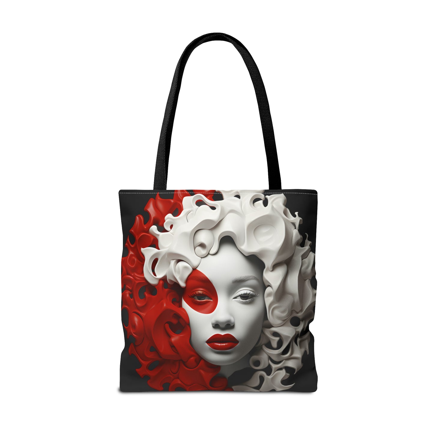 CRIMSON CURLS TOTE BAG
